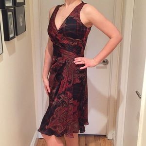 Ralph Lauren Plaid & Paisley Dress
